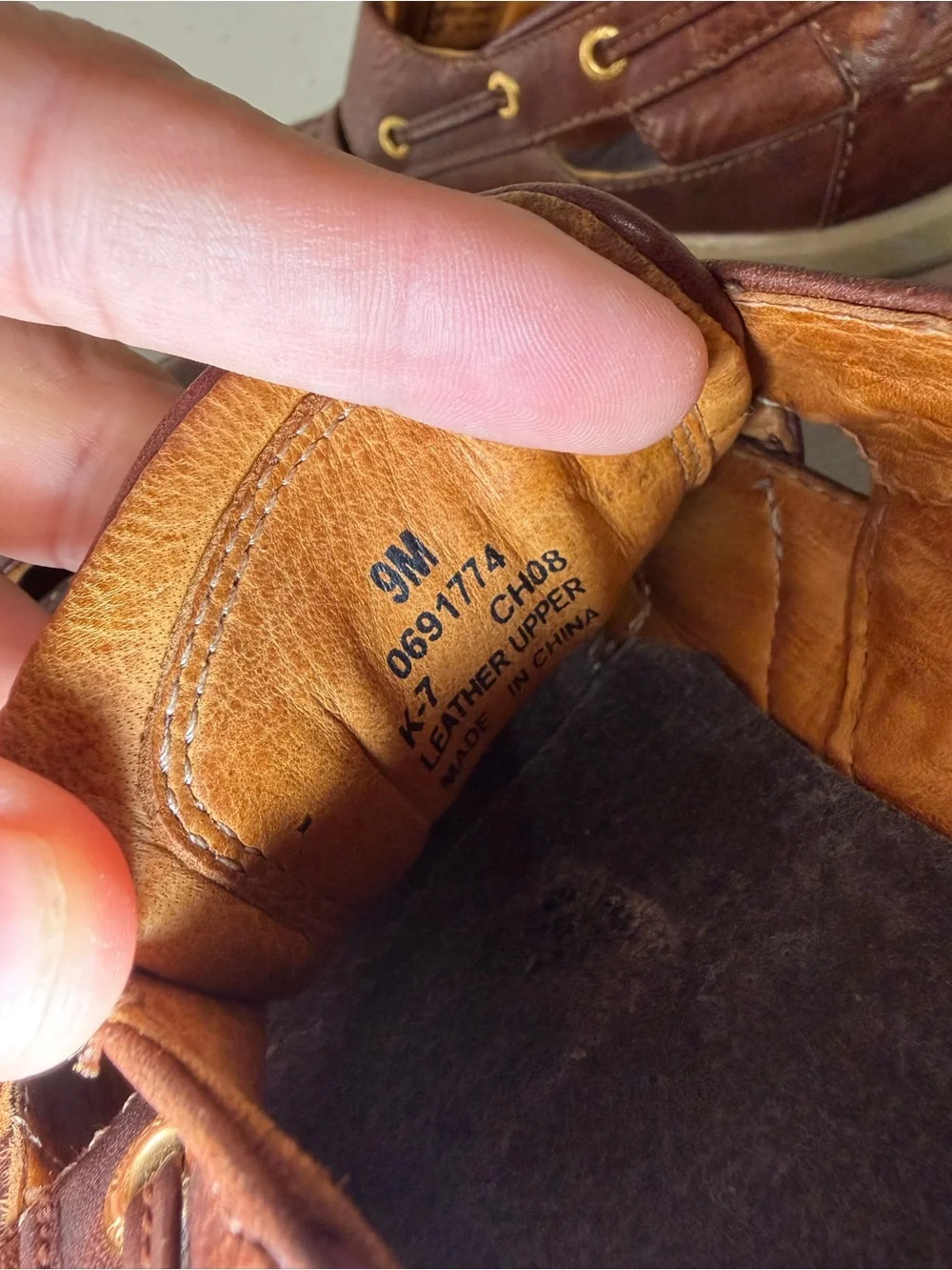 Sperry Top Sider Gold Cup Fisherman Sandals Men’s Size 9M Brown Leather